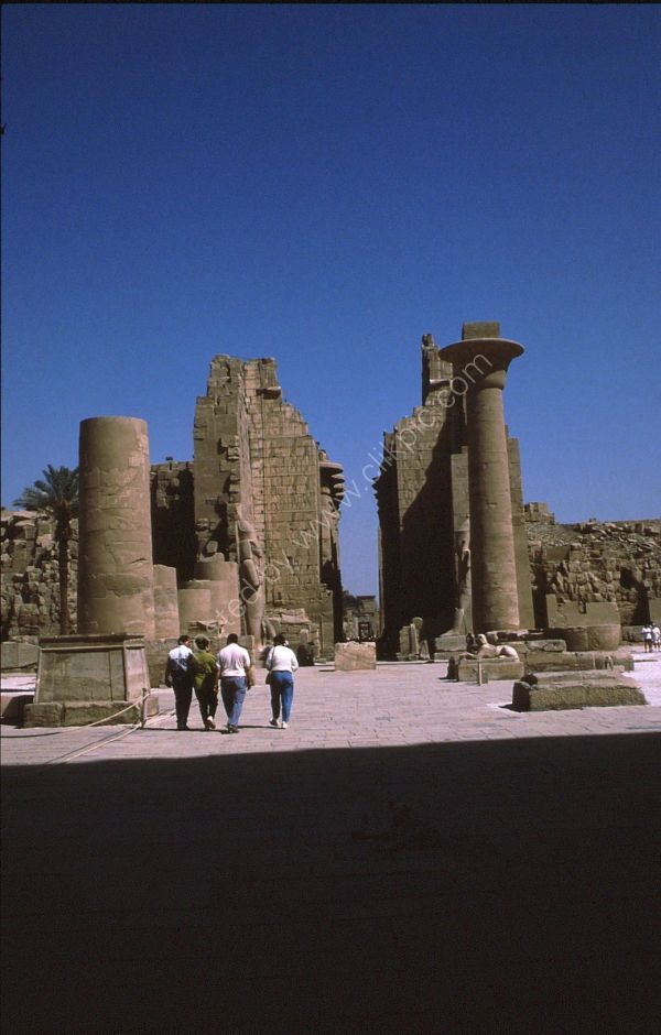 View of Karnak Temple through Hypostyle Hall, Luxor